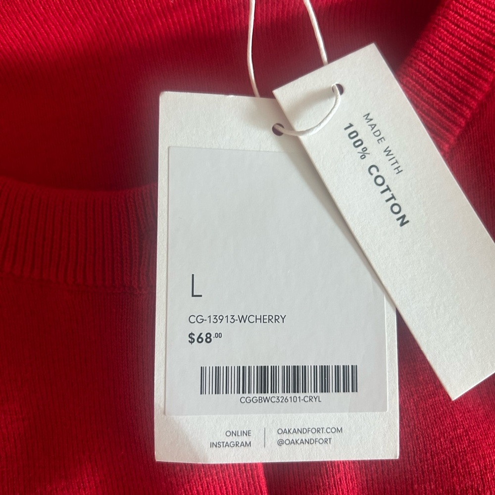 Red cardigan from oak and fort - Picture 3 of 4